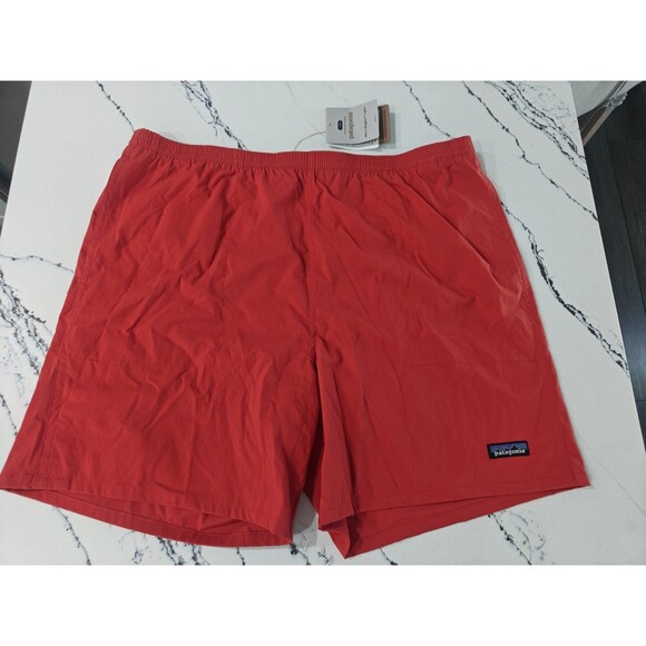 NWT Patagonia Baggies Shorts Mens XXL 5" Salmon Pockets Lined Logo Swim - Picture 1 of 6